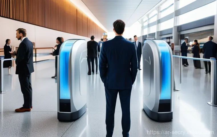바이오메트릭 보안 기술의 정확도 비교 - **Prompt for Fingerprint Security:**
    "A confident young adult, wearing a smart casual outfit, is...