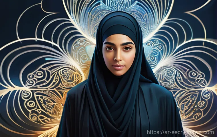 바이오메트릭 인증의 법적 쟁점 - **Prompt 1: The Personal Digital Aura**
A visually stunning digital art piece depicting a though...