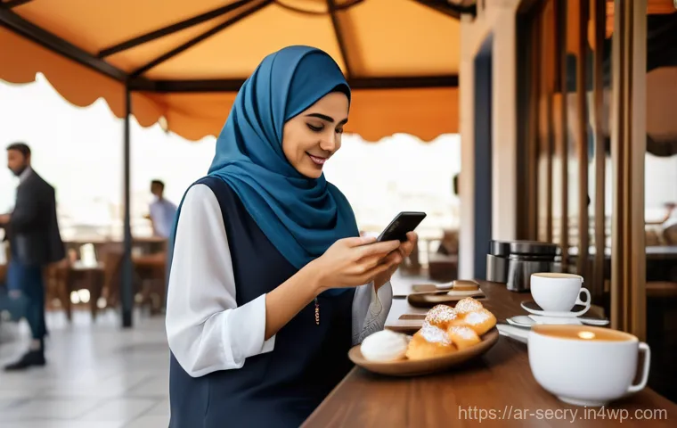 지문 인식 기술의 응용 분야 - **Prompt:** "A modern Arab individual, mid-30s, dressed in stylish yet modest contemporary clothing,...